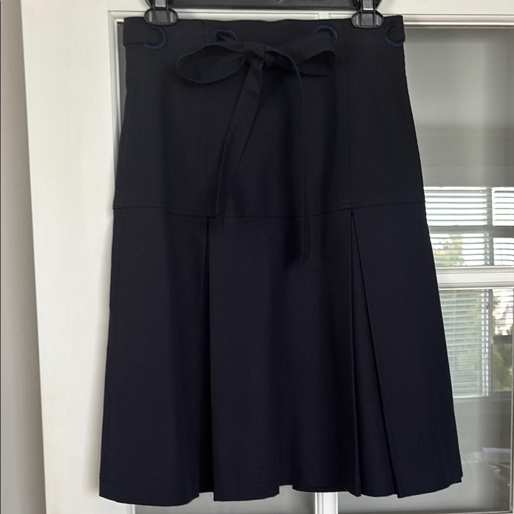 Nanette Lepore Navy Blue A-Line Skirt